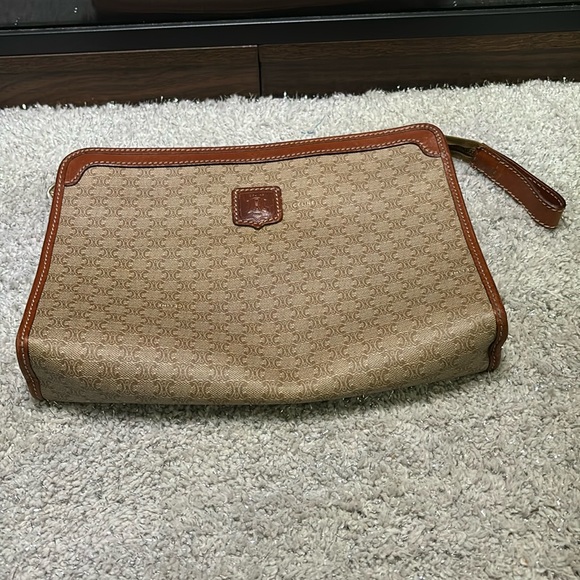 Celine wristlet/clutch!  10.5 inches x 8 inches!   Zippered closure. - Picture 1 of 9